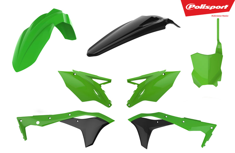 Polisport Plasticset Zwart KAWASAKI KX250F 2017-2020