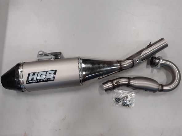 HGS Compleet uitlaatsysteem 4-takt rood Honda CRF250R 2022-2024