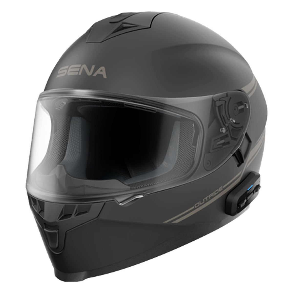 Sena Outride Integraalhelm met Bluetooth Intercom Matzwart
