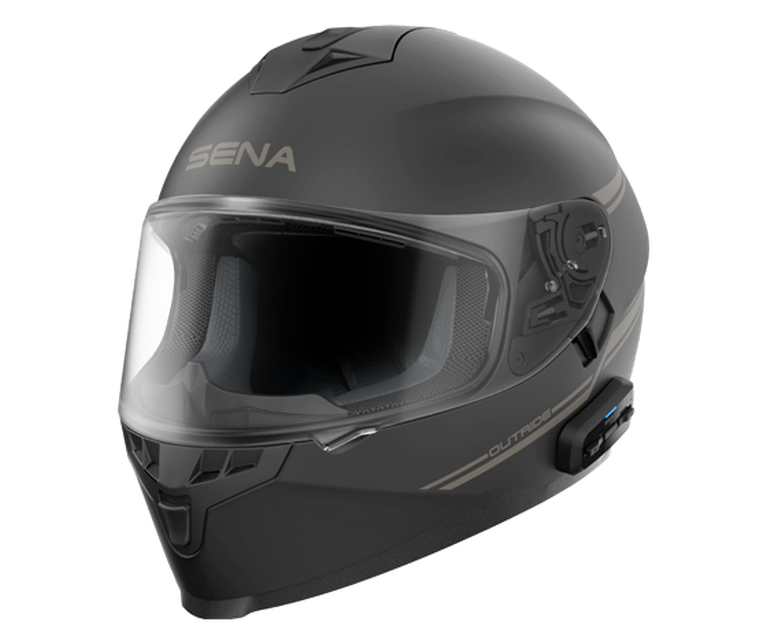 Sena Outride Integraalhelm met Bluetooth Intercom Matzwart