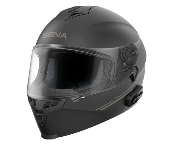 Sena Outride Full Face Helmet with Bluetooth Intercom Matte Black