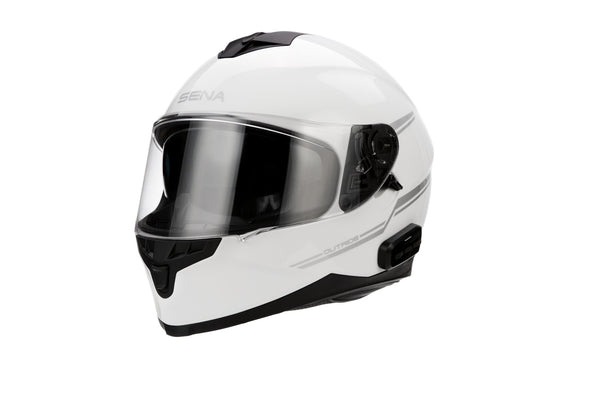 Sena Outride Full-Face Helmet with Bluetooth Intercom White