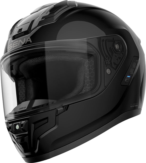 Sena Phantom Glossy Full-Face Helmet with Bluetooth Intercom Black