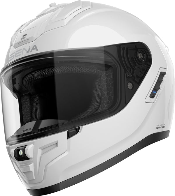 Sena Phantom Full-Face Helmet with Bluetooth Intercom White