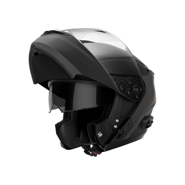 Sena Outrush 2 Flat System Helmet with Bluetooth Intercom Black