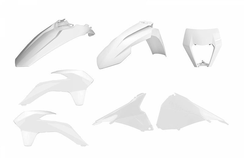 Polisport Plasticset (restyle) Wit KTM 125 EXC/150 EXC 2014-2016