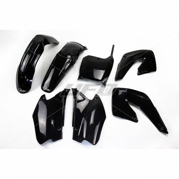 UFO Plasticset Zwart Honda CR125R/CR250R 2000-2001