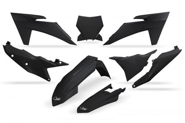 UFO Plasticset Zwart KTM 125 SX/250 SX 2023-2024
