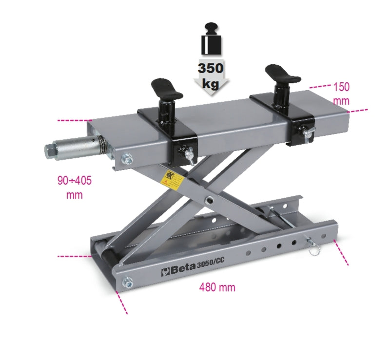Beta Tools 3050 CC Adjustable Motorcycle Stand 350KG For Cross Enduro Custom Scooter