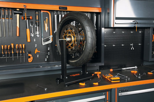 Beta Tools 3070B Manuelles Motorrad-Radwuchtgerät mit Konen