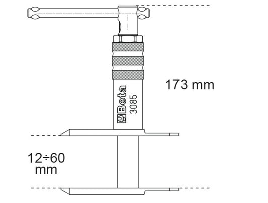 Beta Tools 3085 Brake Caliper Piston Puller Tool For Motorcycle And Scooter Brake Calipers