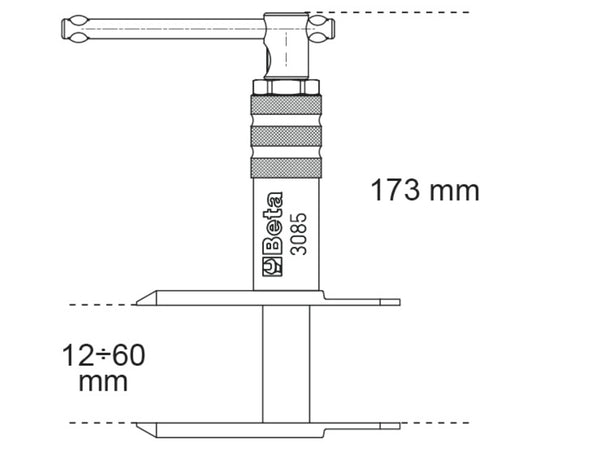 Beta Tools 3085 Brake Caliper Piston Puller Tool For Motorcycle And Scooter Brake Calipers