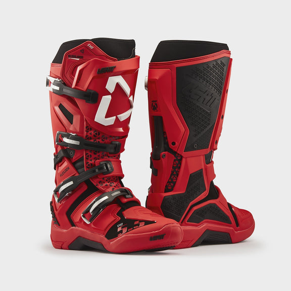 Leatt Moto 5.5 FlexLock Evo Crosslaarzen Rood, productfoto 1