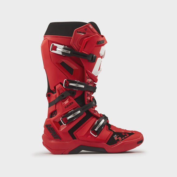 Leatt Moto 5.5 FlexLock Evo Crosslaarzen Rood, productfoto 2