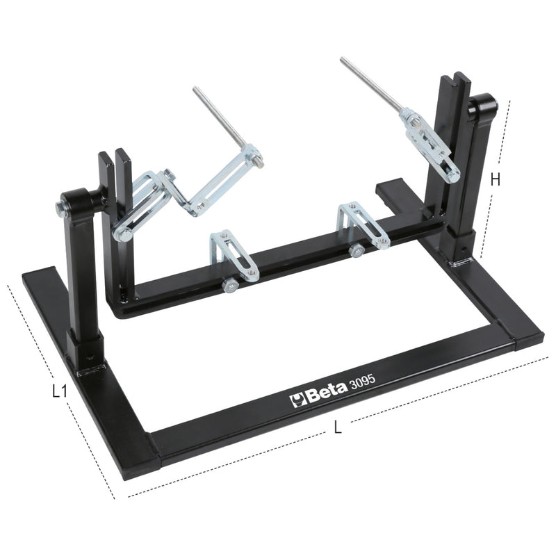 Beta Tools 3095 Motorblok Standaard Werkbank Engine Stand 360° Draaibaar