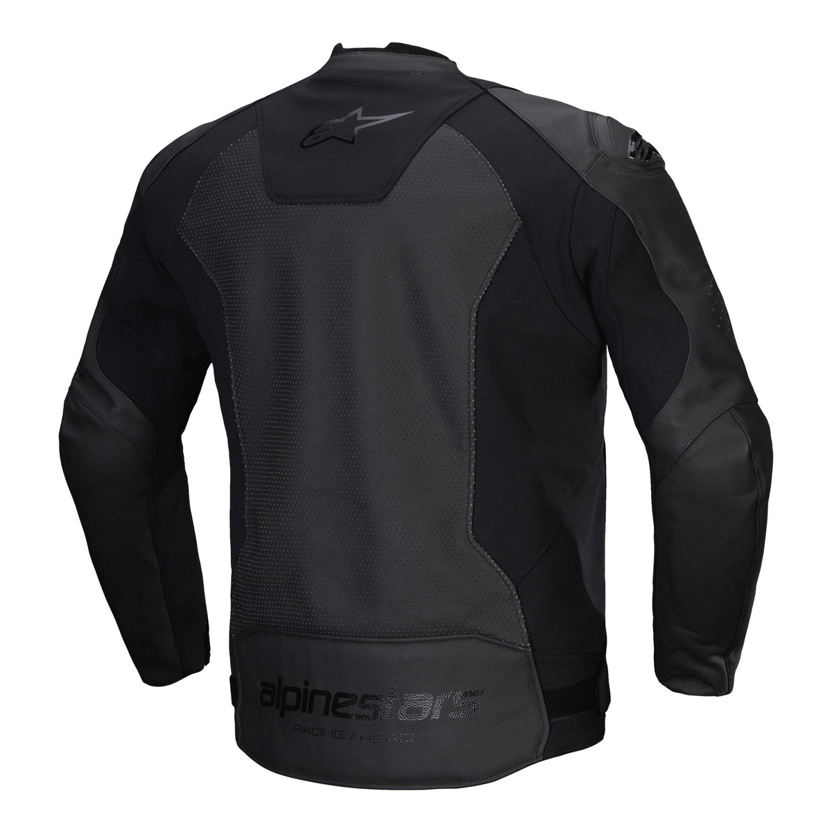 Alpinestars Faster v3 Airflow Black/Black Leather Motorcycle Jacket