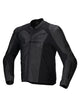 Alpinestars Faster v3 Airflow Black/Black Leather Motorcycle Jacket