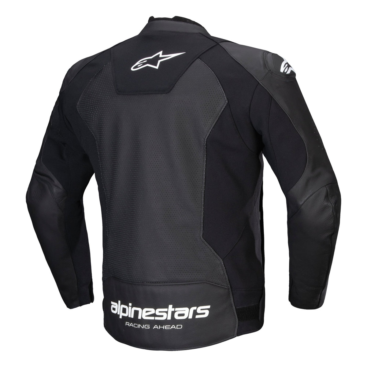 Alpinestars Faster v3 Airflow Zwart/Wit Leren Motorjas