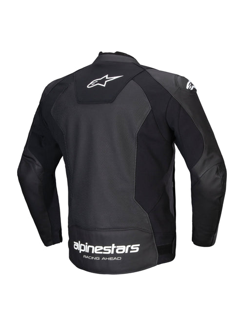Alpinestars Faster v3 Airflow Black/White Leather Motorcycle Jacket