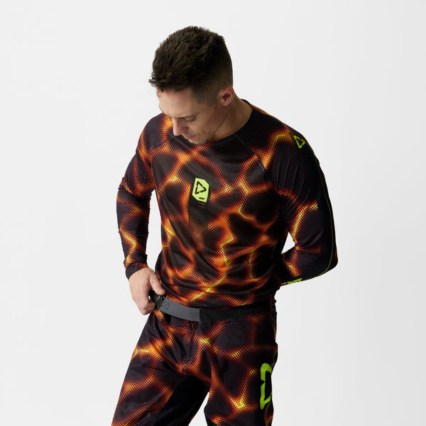 Leatt Moto 5.5 I.K.S Crossbroek Vuuroranje