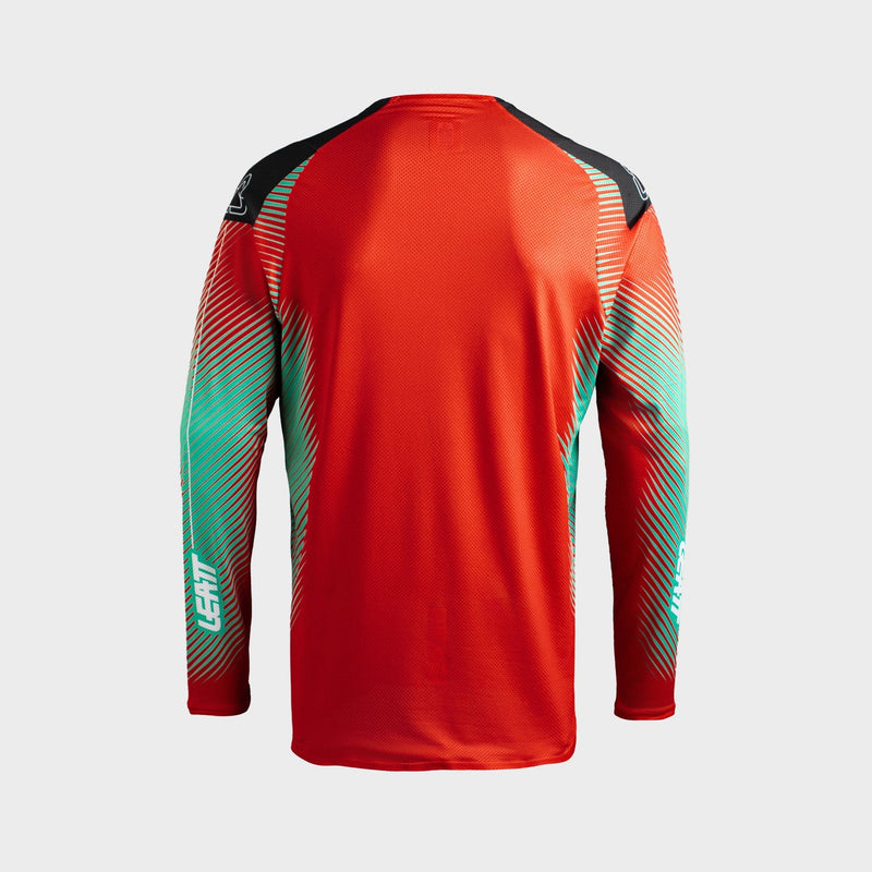 Leatt Moto 4.5 Lite Crossshirt Gestreept rood, productfoto 2