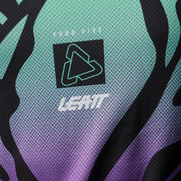 Leatt Moto 4.5 Lite Crossshirt Luipaard paars