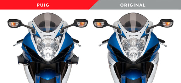 Puig Downforce Sport Side Spoilers Suzuki GSX-R600/750 (2011 en later) Black zwart