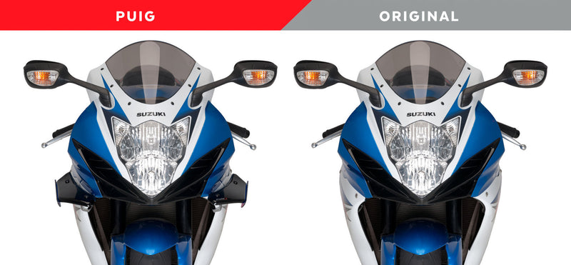 Puig Downforce Sport Side Spoilers Suzuki GSX-R600/750 (2011 en later) Black zwart