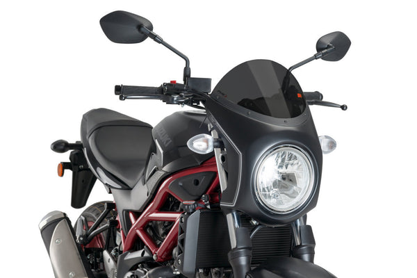 Puig Halbverkleidung Matt Schwarz Suzuki SV650 (2016 und später) dunkel getönt