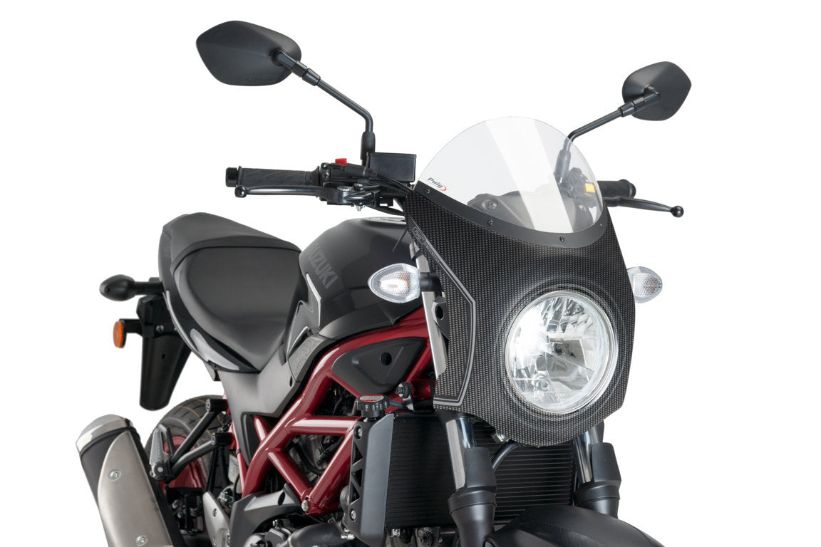 Puig Semi-kuip Carbon Look Suzuki SV650 (2016 en later) transparant