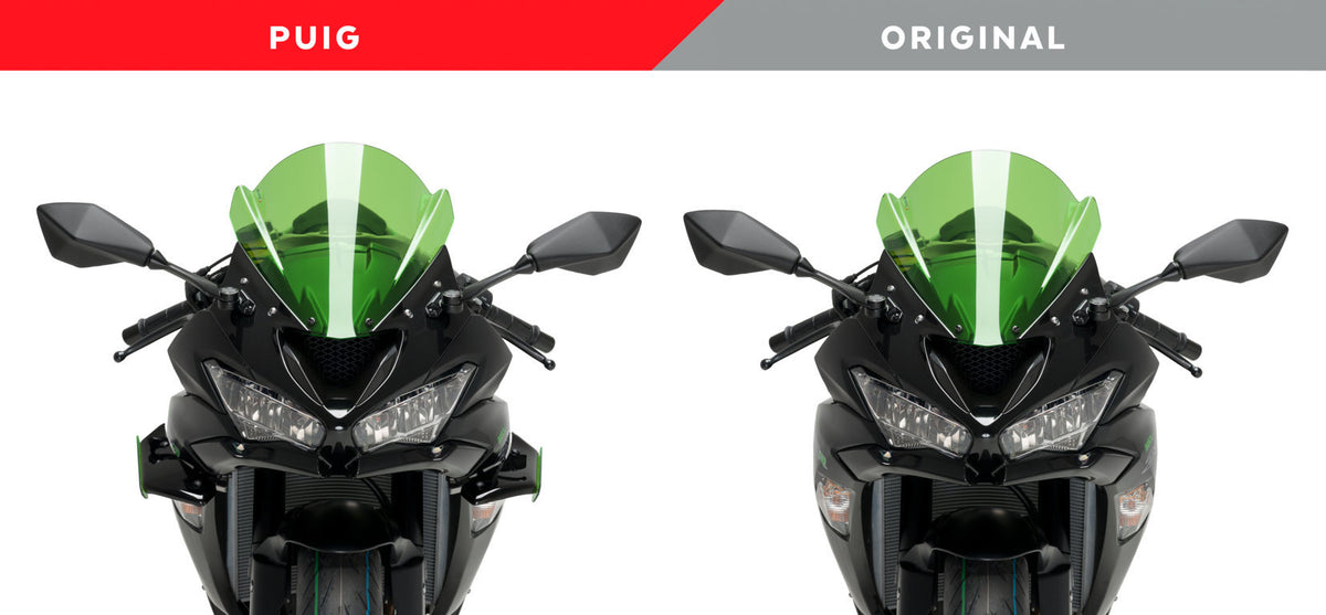Puig Downforce Spoilers Forkawasaki ZX-6R (2018 en later) zwart
