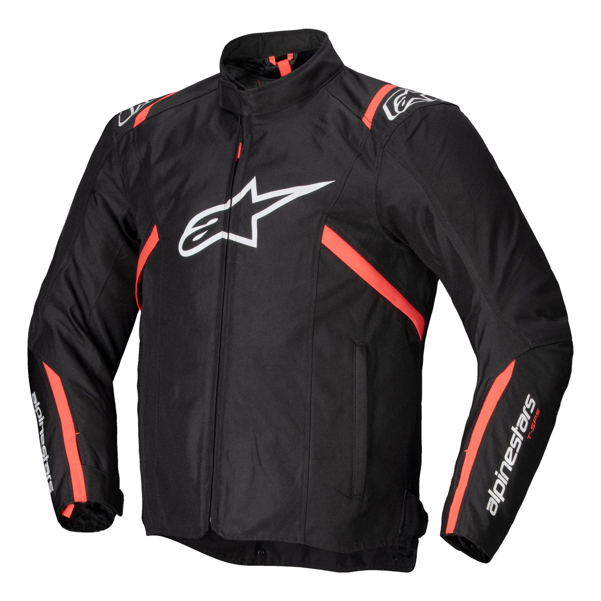 Alpinestars T-SPS v2 Waterproof Black/White/Fluorescent Red Motorcycle Jacket