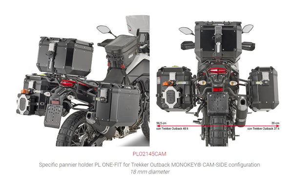 Givi PLO2145CAM Zijkofferrek