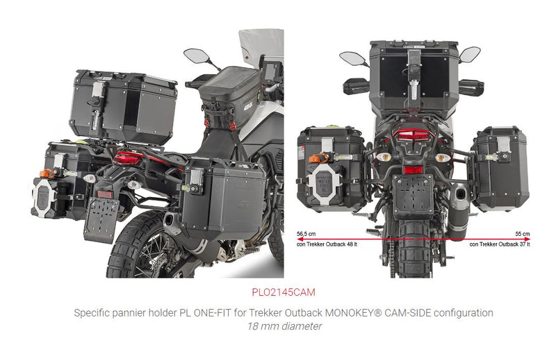 Givi PLO2145CAM Zijkofferrek
