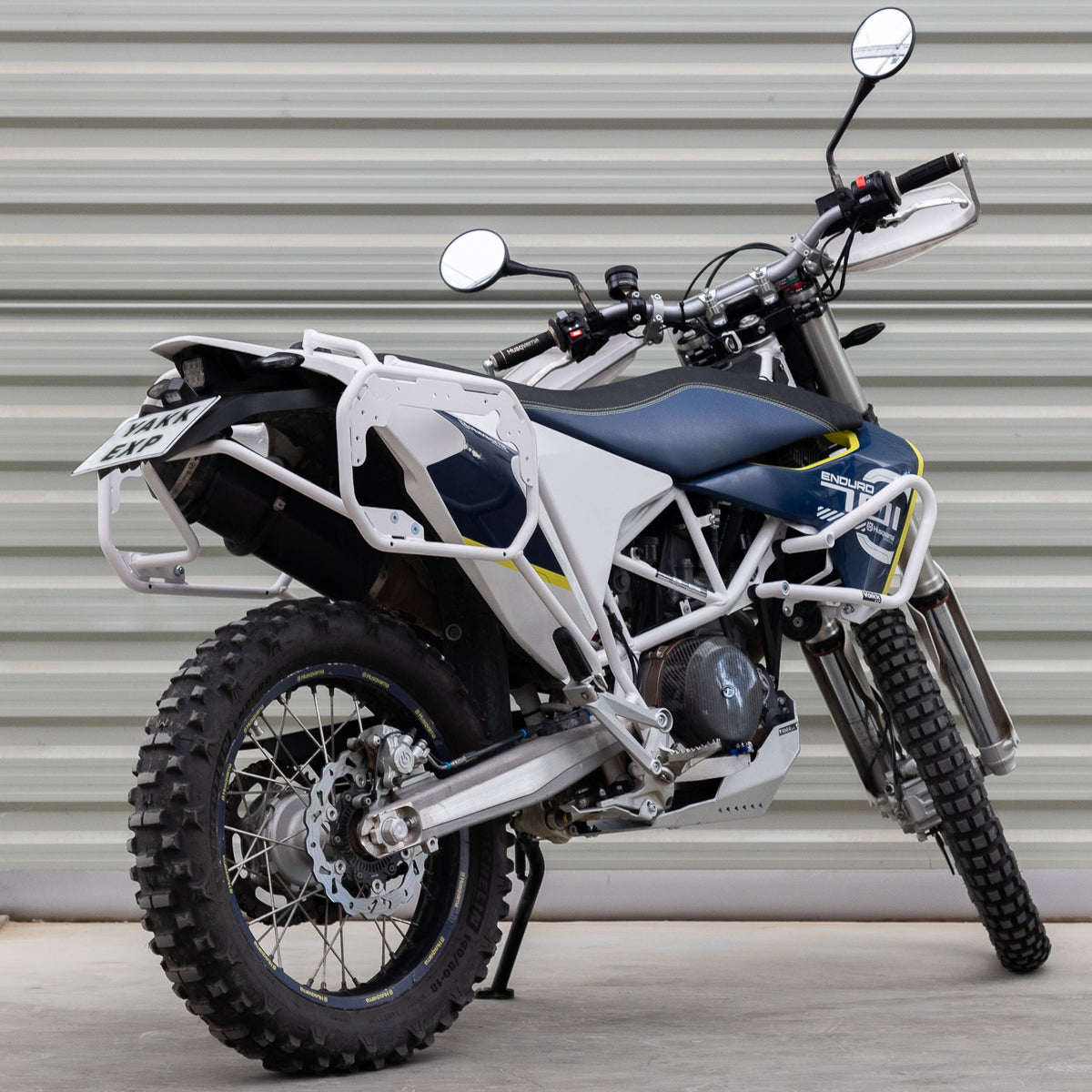 Yakk EXP Zijkofferdrager Husqvarna 701 Enduro/Supermoto 2016-2025 Wit