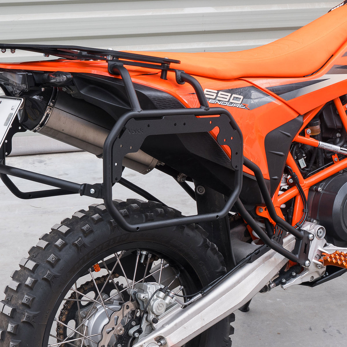 Yakk EXP Zijkofferdrager KTM 690 Enduro 2019-2025 Zwart
