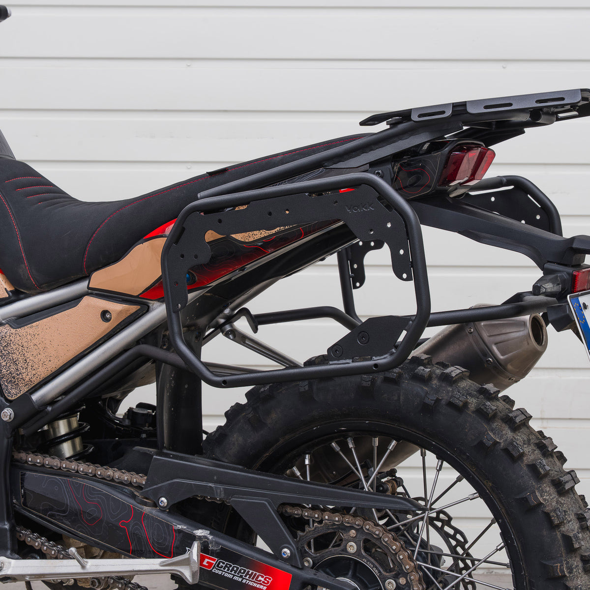 Yakk EXP Zijkofferdrager Kove 800X Rally vanaf 2024 Zwart
