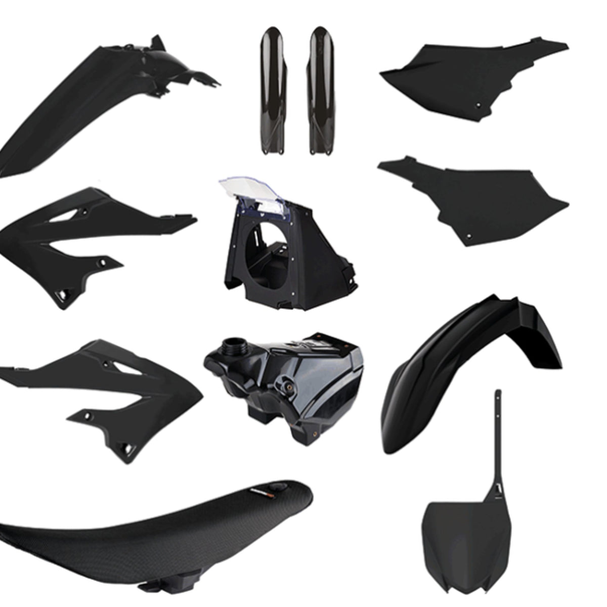 Polisport Plasticset (restyle) Zwart YAMAHA YZ125/YZ250 2002-2021