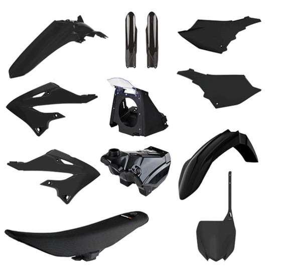 Polisport Plasticset (restyle) Zwart YAMAHA YZ125/YZ250 2002-2021