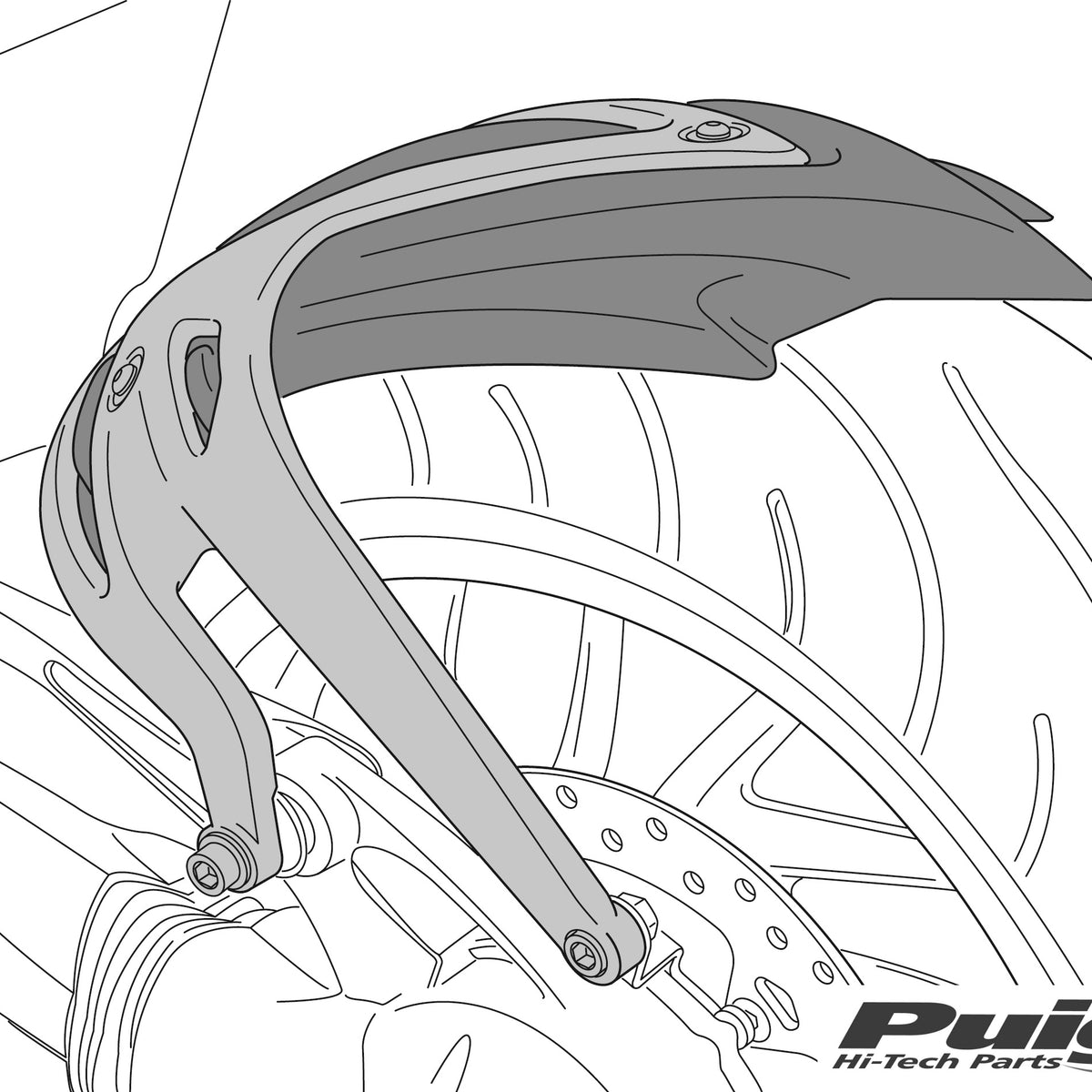Puig Achterspatbord BMW F900R/XR (2020 en later) carbonlook