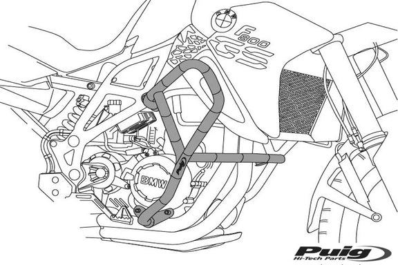 Puig Valbeugels Yamaha MT-07 Tracer (2020 en later) zwart