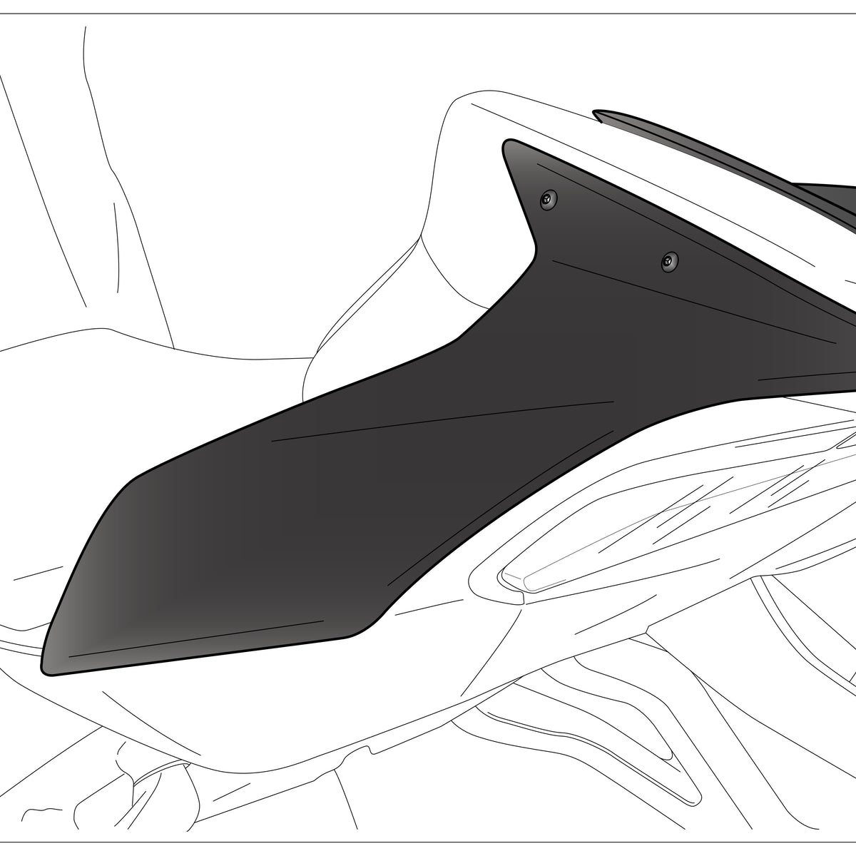 Puig Zadelkap Honda CBR1000RR Fireblade/Sp (2020 en LATER)-2