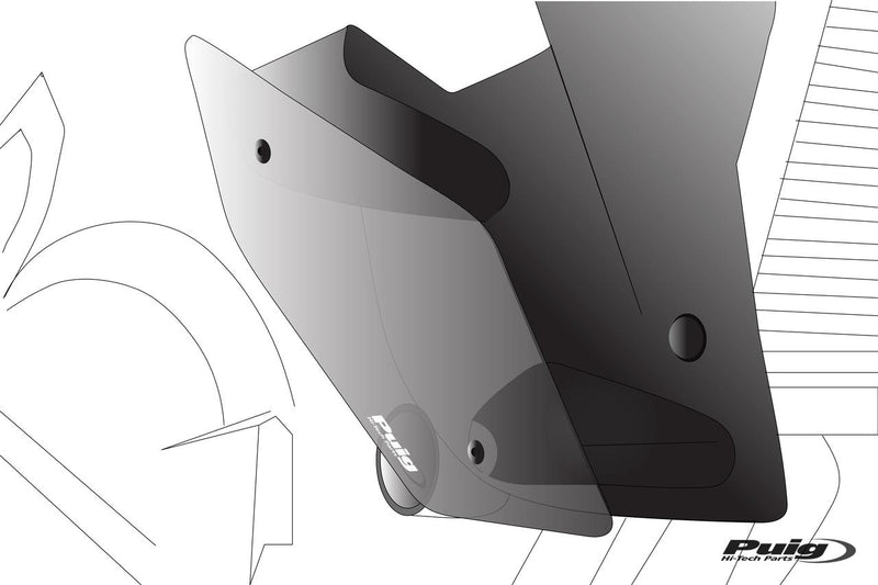 Puig Downforce zijspoilers Kawasaki ZH2 zwart