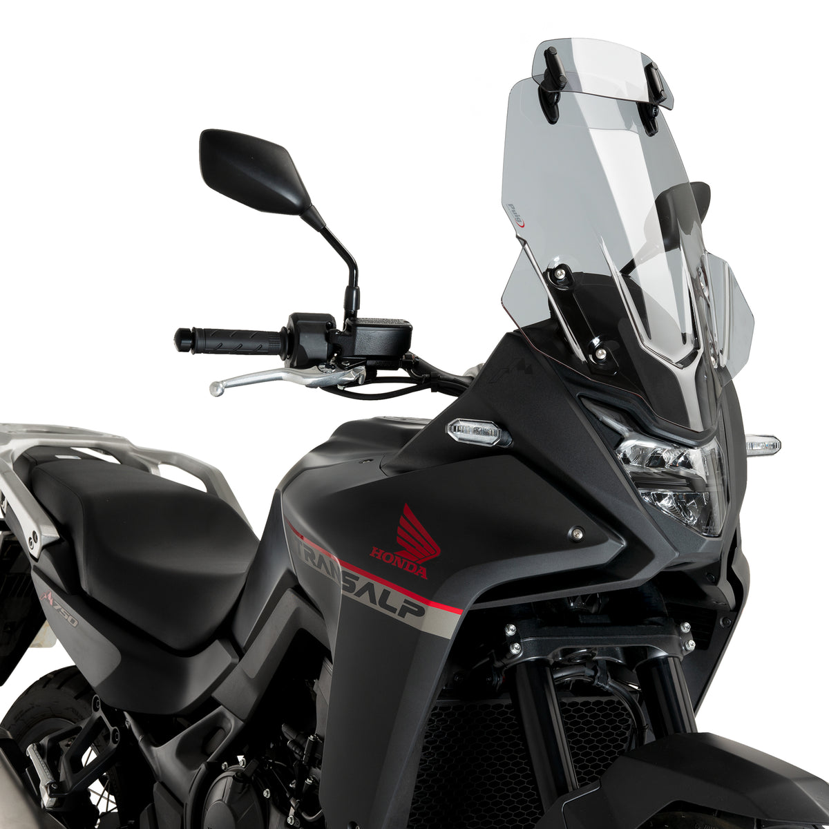 Puig Windscherm Touring met vizier Honda XL 750 Transalp (2023 en later) smoke