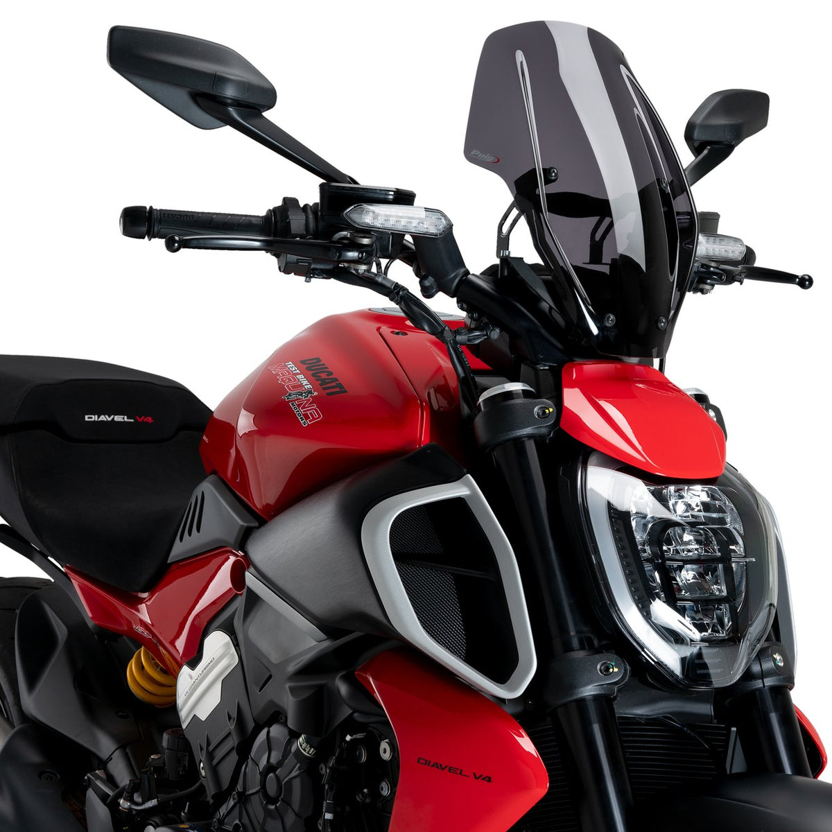 Puig Windscherm New Generation Regula. Ducati Diavel V4 donker smoke