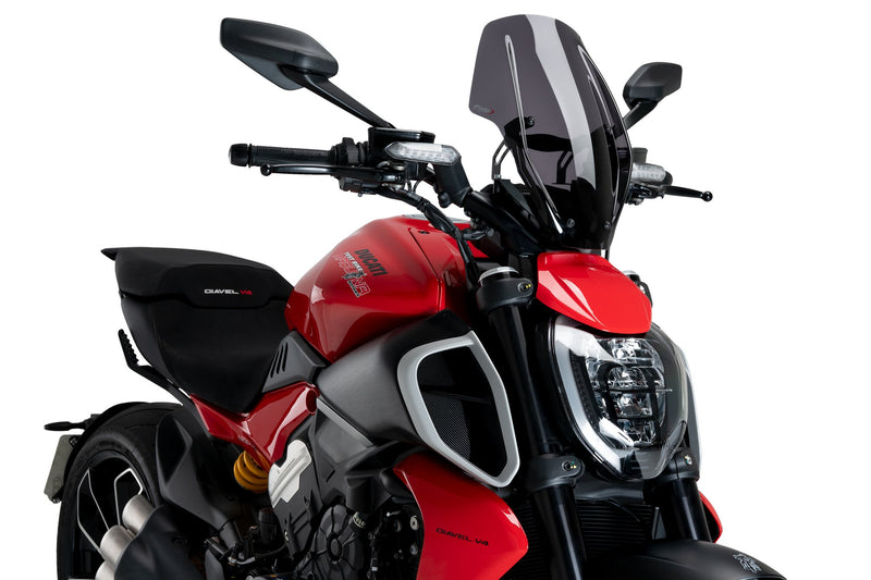 Puig Windscherm New Generation Regula. Ducati Diavel V4 donker smoke
