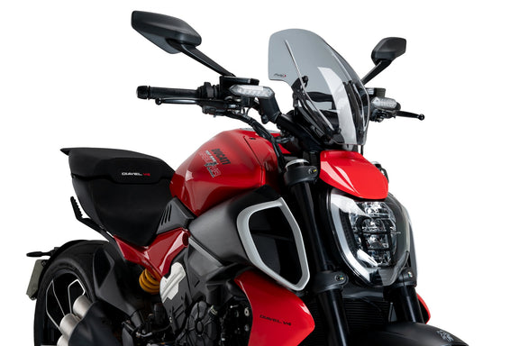 Puig Windscherm New Generation Regula. Ducati Diavel V4 smoke