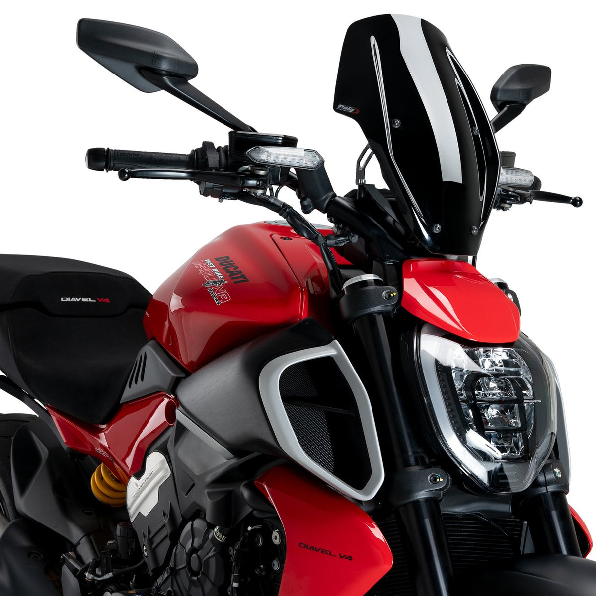 Puig Windscherm New Generation Regula. Ducati Diavel V4 zwart