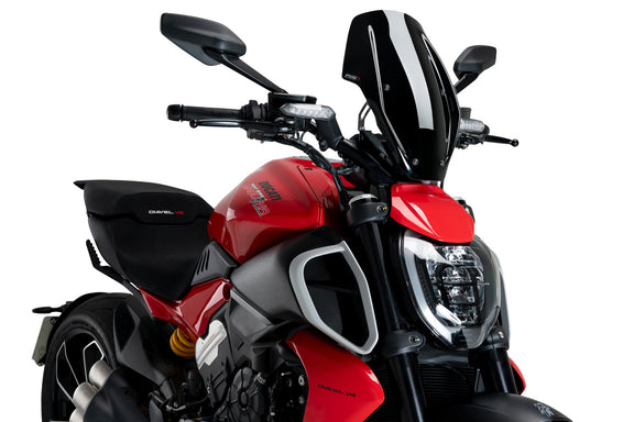 Puig Windscherm New Generation Regula. Ducati Diavel V4 zwart