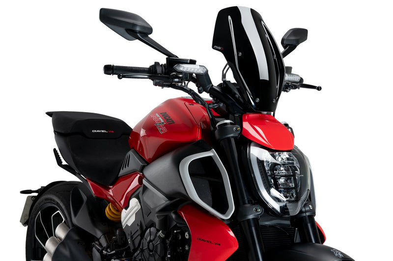 Puig Windscherm New Generation Regula. Ducati Diavel V4 zwart